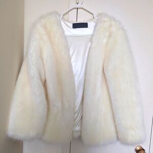Faux Fur white Coat/Jacket